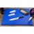 Extra dikke snijplank blauw 600 x 450 x 20 mm.