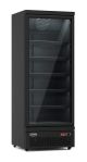 Koelkast met 1 glasdeur zwart JDE-600R-BL.