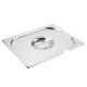 Vogue RVS deksel met lepeluitsparing GN 1/2
