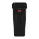 Rubbermaid Slim Jim afvalbak met ventilatiekanalen zwart 60L