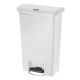 Rubbermaid Slim Jim Front Step pedaalemmers 50 Liter wit