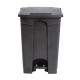 Jantex afvalemmer zwart 45L