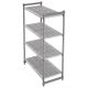 Cambro stelling 183 cm hoog 4 planken - 54 cm diep - 91 breed.