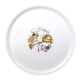 Pizzabord porselein met chef decoratie 33 cm - design 4.