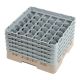 Cambro Camrack vaatwaskorf 36 compartimenten max. glashoogte 25,7 cm.