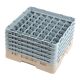 Camrack vaatwaskorf met 49 compartimenten max. glashoogte 25,7 cm.