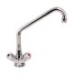 Heavy duty monobloc mengkraan met draaiknoppen en kraan van 30 cm.