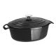 Vogue ovale braadpan zwart 5L