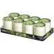 Bolsius kaarsen starlight in glas 8 stuks.