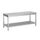 Gastro M RVS werktafel met onderblad 85x120x60cm