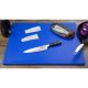 Extra dikke snijplank blauw 600 x 450 x 20 mm.