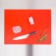 HACCP LDPE snijplank rood 600 x 450 x 10 mm.