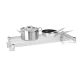 RVS draadstalen wandplank 91 cm voor horeca.