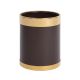 Bolero prullenbak bruin met gouden rand 10,2 liter