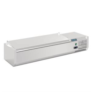 opzetvitrine met deksel 5 x gn 1/4