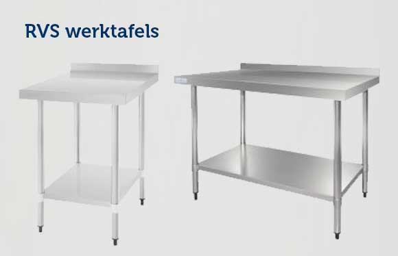 RVS werktafels voor professionele keukens